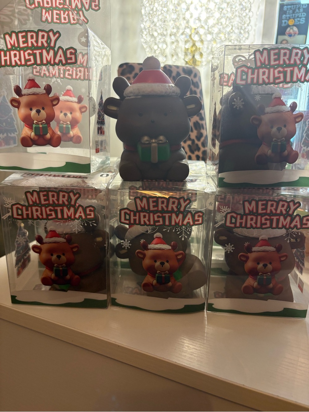 Christmas Reindeer CRUNCHY squishy! 1 per order. Large